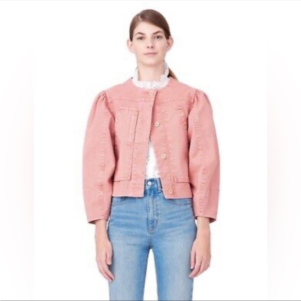 Rebecca Taylor La Vie peach 🍑 jean jacket